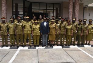 NDLEA officers at anti-drug enforcement headquarters in Nigeria