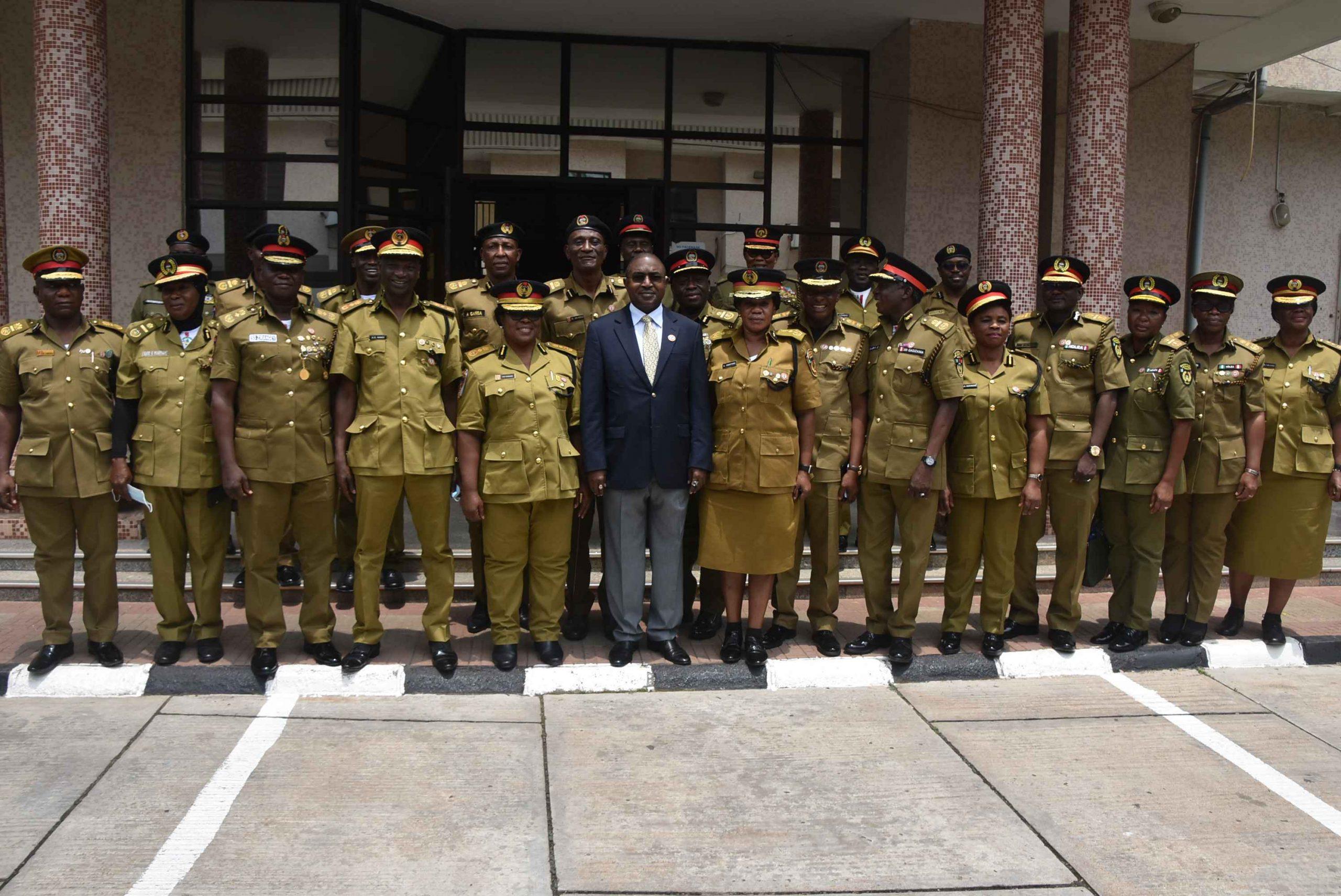 NDLEA officers at anti-drug enforcement headquarters in Nigeria