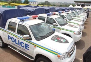 Nigeria Police Force officers during patrol operation