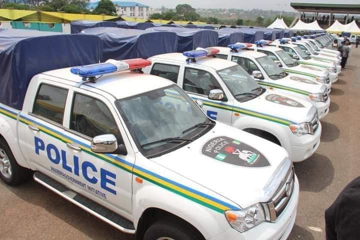 Nigeria Police Force officers during patrol operation