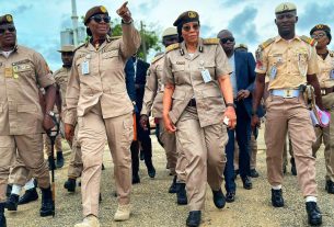 Nigeria Immigration Service officers carrying out border security and immigration operations.
